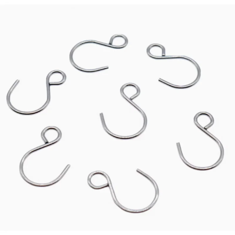 30Pcs 1X21mm 1.3X22mm Stainless Steel Small S-Shape Hooks for Crane Crane Toy Model Hook Assembly Diy Curtain Special Hooks