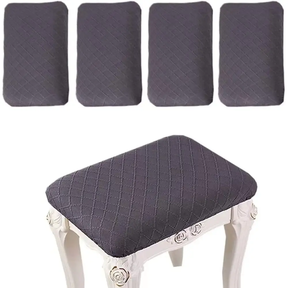 

ANWUCHEN Stool Covers Recl,4 Pack Stretch RecBar Stool Covers Elastic Vanity Stool Cover Chair Seat Slipcovers Counter Stool Cov