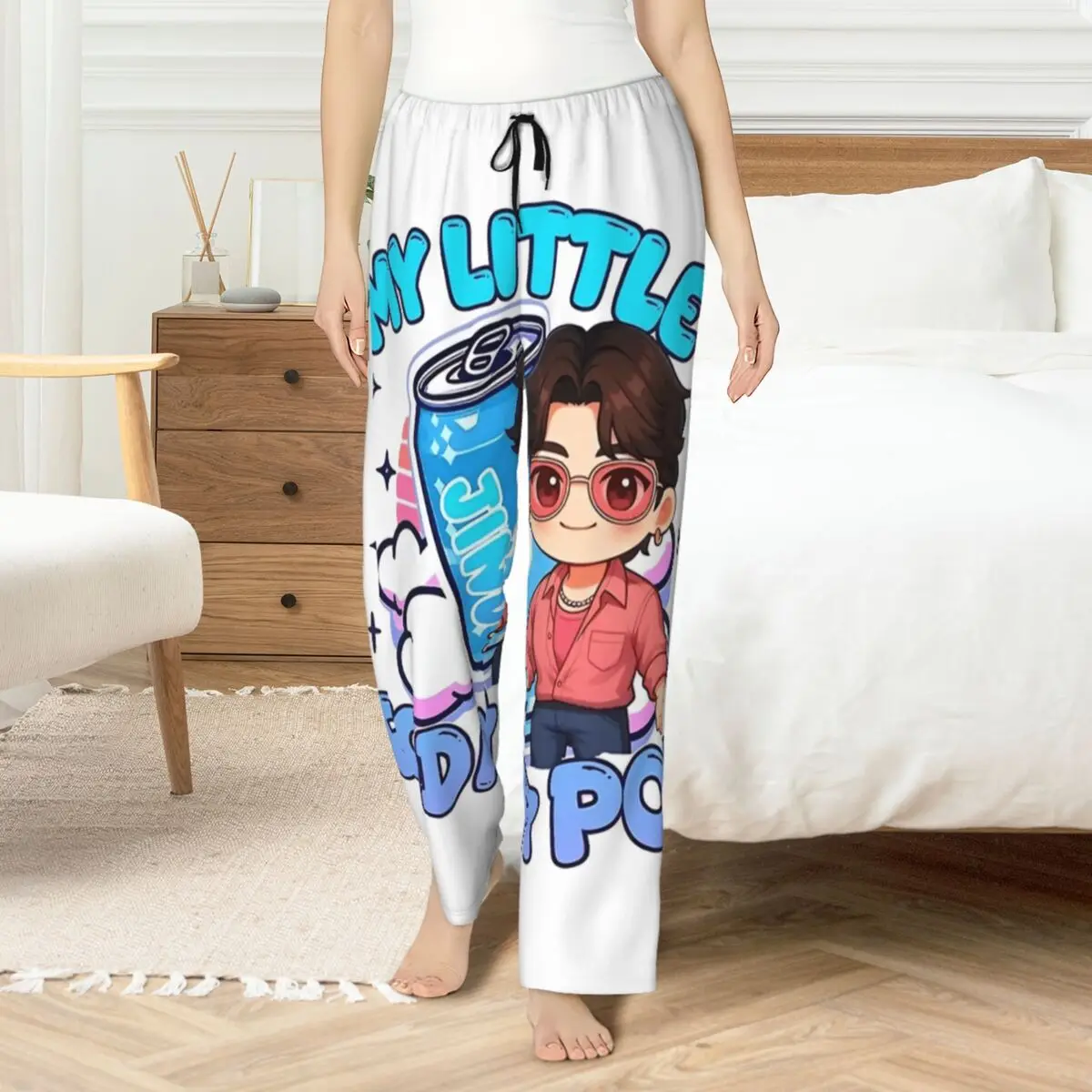 

JINU Saja Boys My Little Soda Pop Kpop Demon Hunters пижамные брюки элегантные пижамы женские ночные рубашки повседневная одежда для сна низ