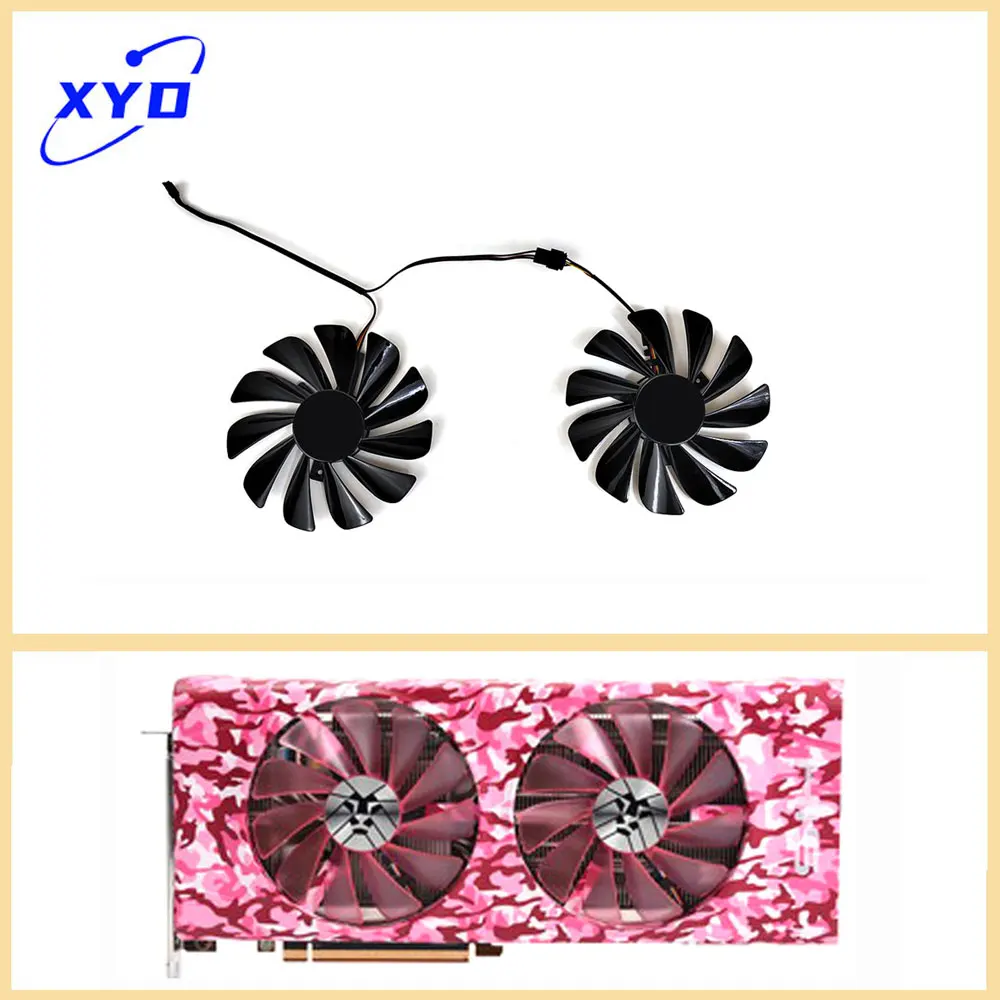 NEW 95MM 4PIN  FDC10U12S9-C CF1010U12S  DC 12V RX5700 XT PINK ARMY GPU FAN For HIS RX 5700 XT PINK ARMY OC Graphics Card Fan