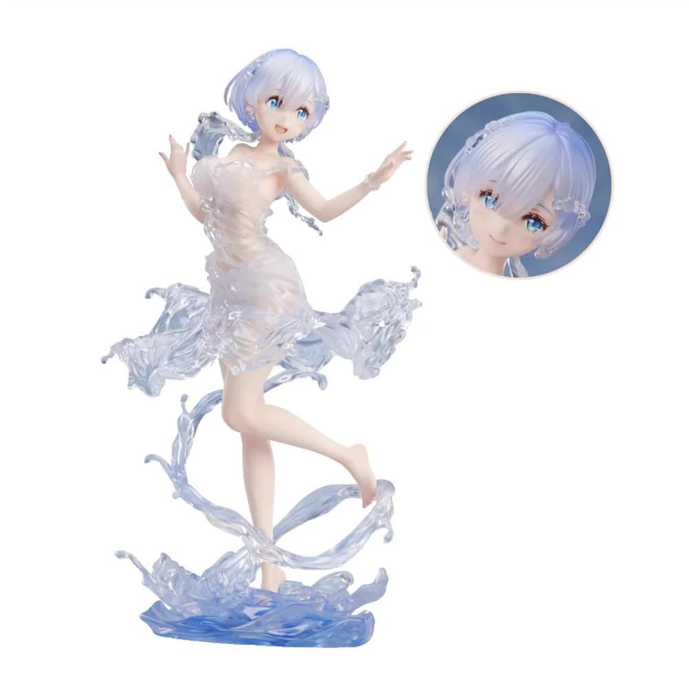 

24cm Re:Zero kara Hajimeru Isekai Seikatsu Rem 1/7 Aqua Dress Chinese Anime PVC Action Figure Toy Game Collectible Model Doll