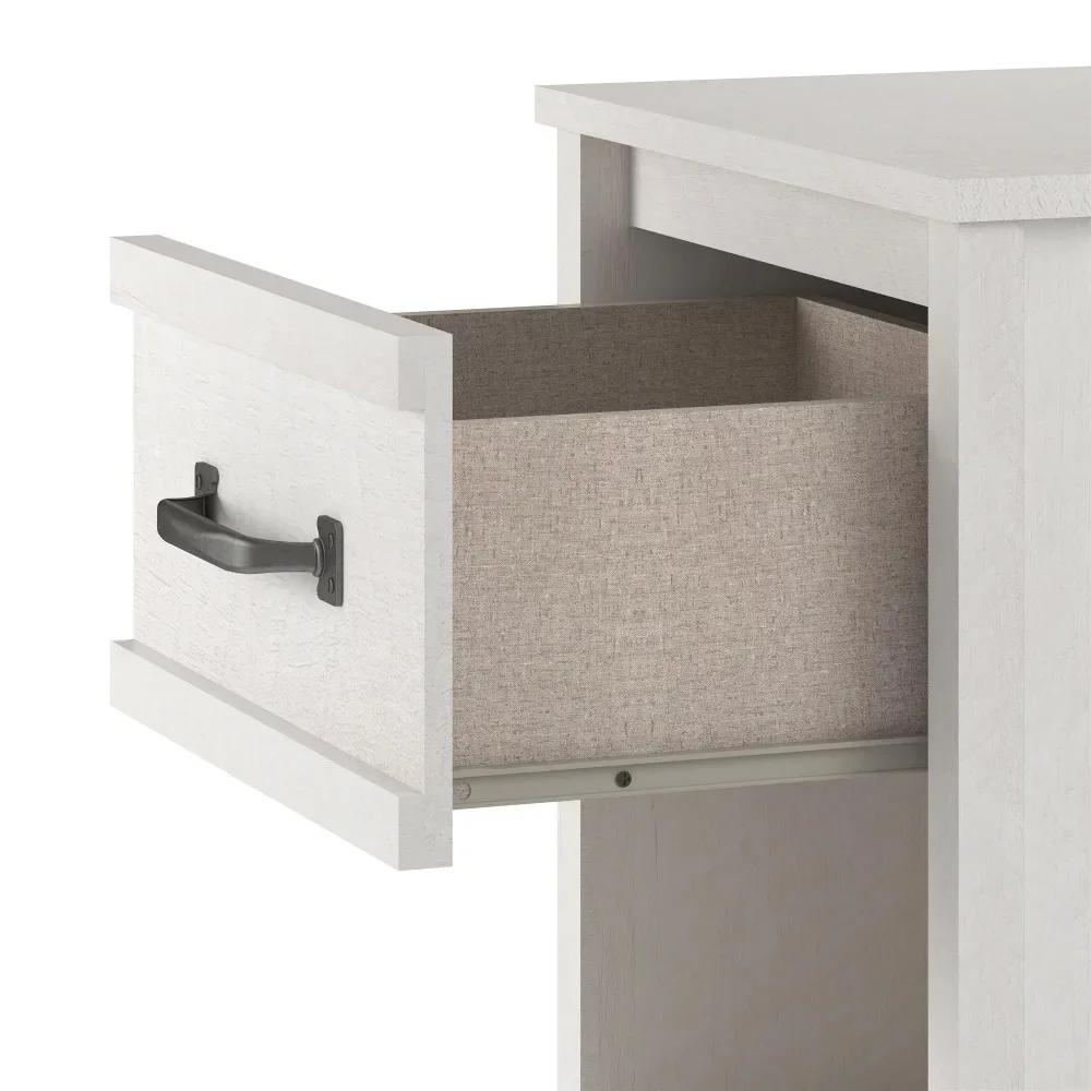 Rustic Ranch Nightstand para móveis de meados do século, Oak Oak Freight, Free Bed Side Table, Living Room Cabinet, Hand