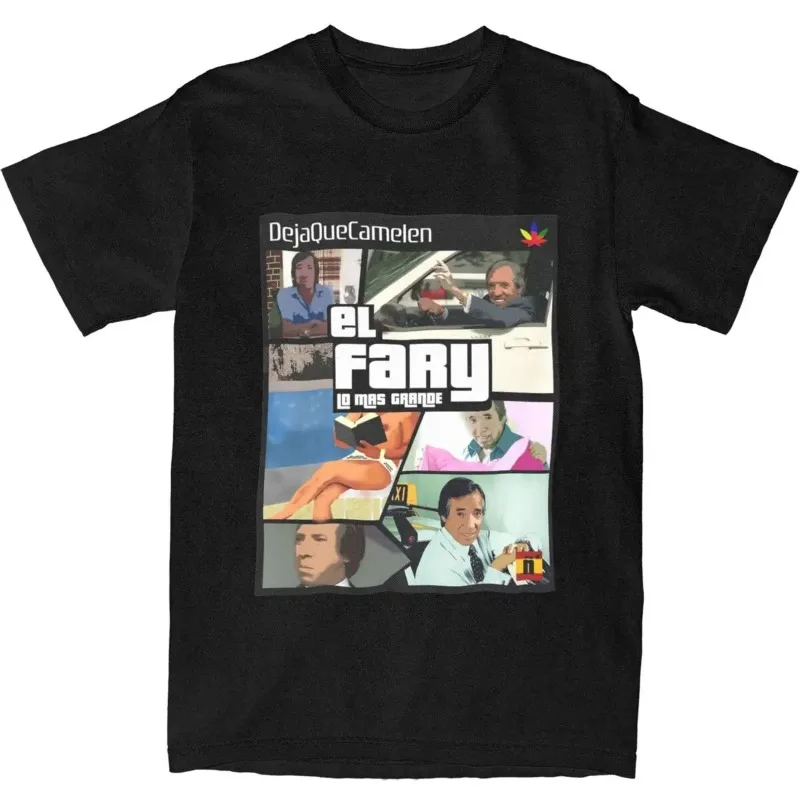 Camiseta de Moda Urbana El Fary, Camiseta Casual Española, Camiseta Básica Casual de Playa para Adultos, Ropa de Mujer de Manga Corta Estilo Y2K