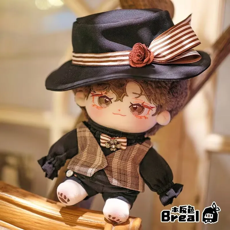 "Rimu Evening News، ملابس دمى قطنية 20 سم مجموعة ملابس دمى لطيفة على الطراز الأوروبي قميص وقبعة" رسام المباحث #3