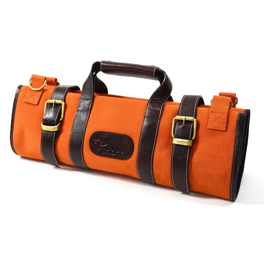 

Orange Canvas 17 Pocket Knife Bag