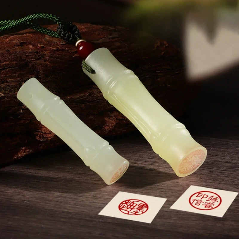 Green Jade Custom Name Seal Carving Stamp for Chinese Calligraphy Painting Collection Book Signature Personalised Graduation