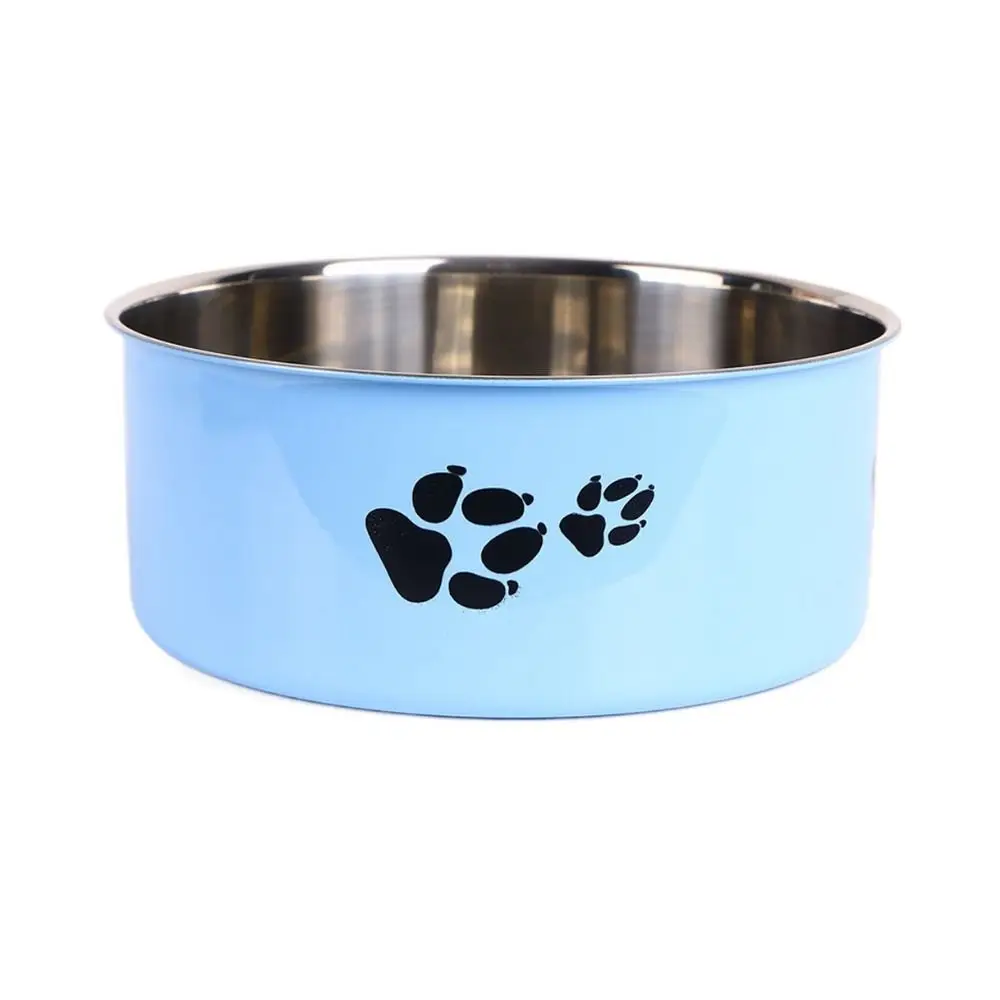 Gamelle pour chien en acier inoxydable motif empreinte de dessin animé, antidérapante, grande capacité, pour chiot, plateau à nourriture et eau, gamelle antidérapante pour chat, pour la maison