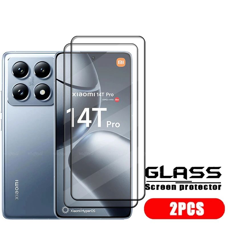 1/2/3/4pcs Voll deckglas für Xiaomi 14t Pro Glas Xiaomi Mi 14t Pro Displays chutz folie voll 9h HD gehärtetes Glas Xiaomi 14t Pro