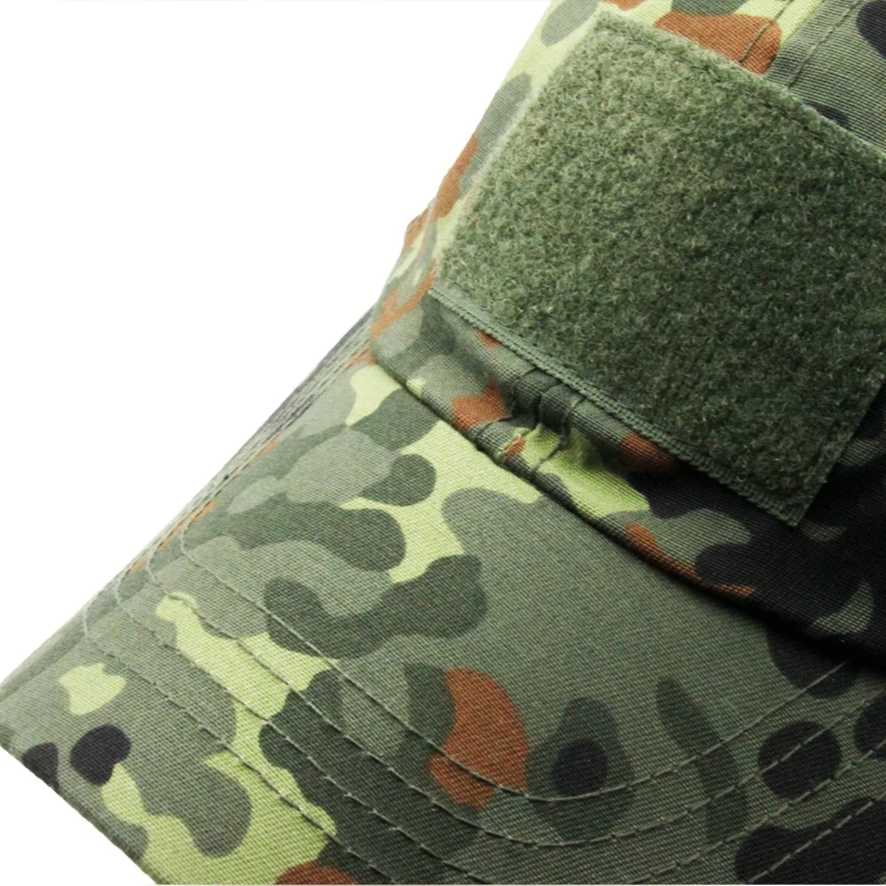 A-tacs FG EMR Flecktarn Derspot Jungle Baseball Cap Breathable for Both Men and Women with Extended Brim with Hook&loop