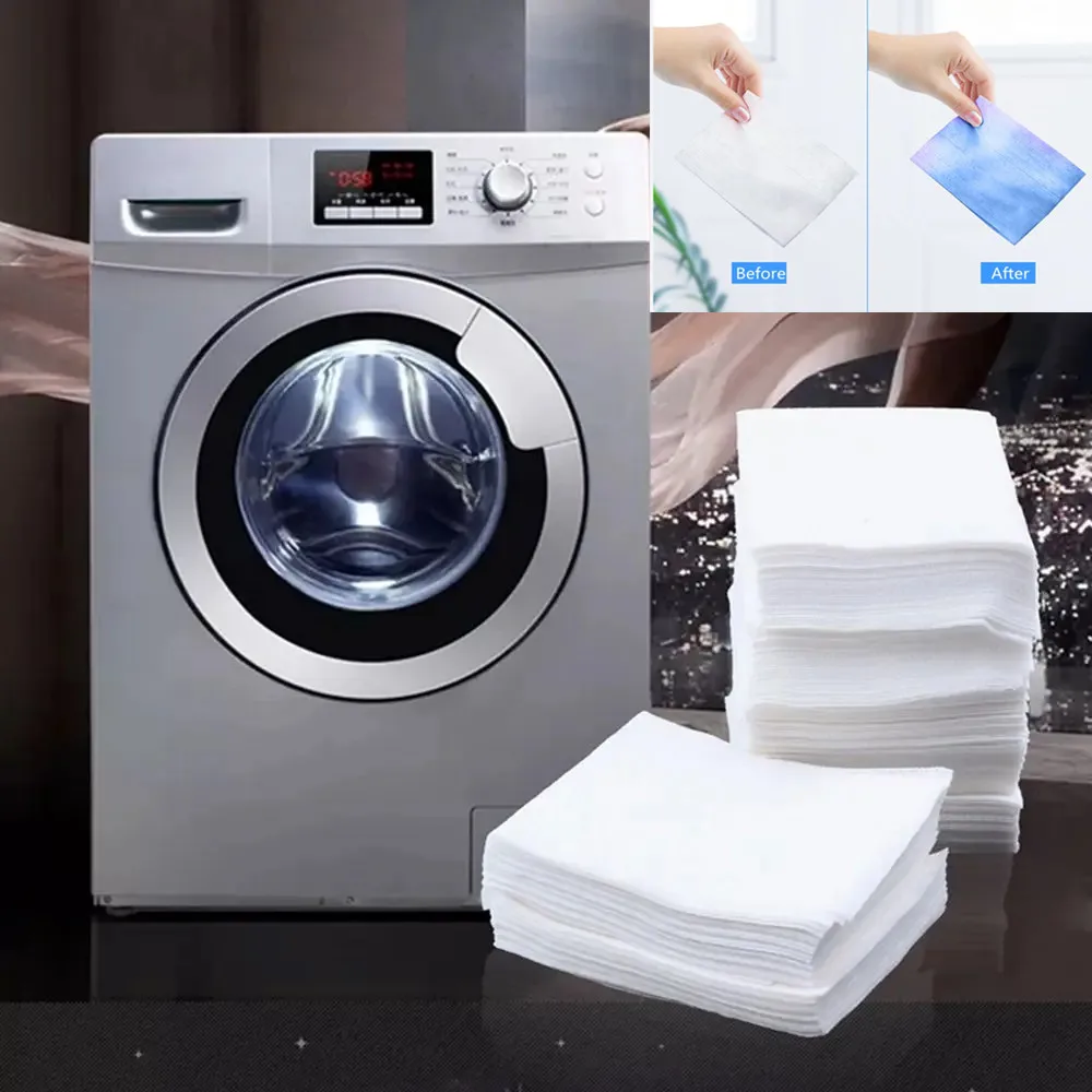 Color Catcher Sheets Count Dye Trapping Sheets Washing Machine Proof Color Absorption Sheet Anti Dyed Cloth Laundry Washing Tool