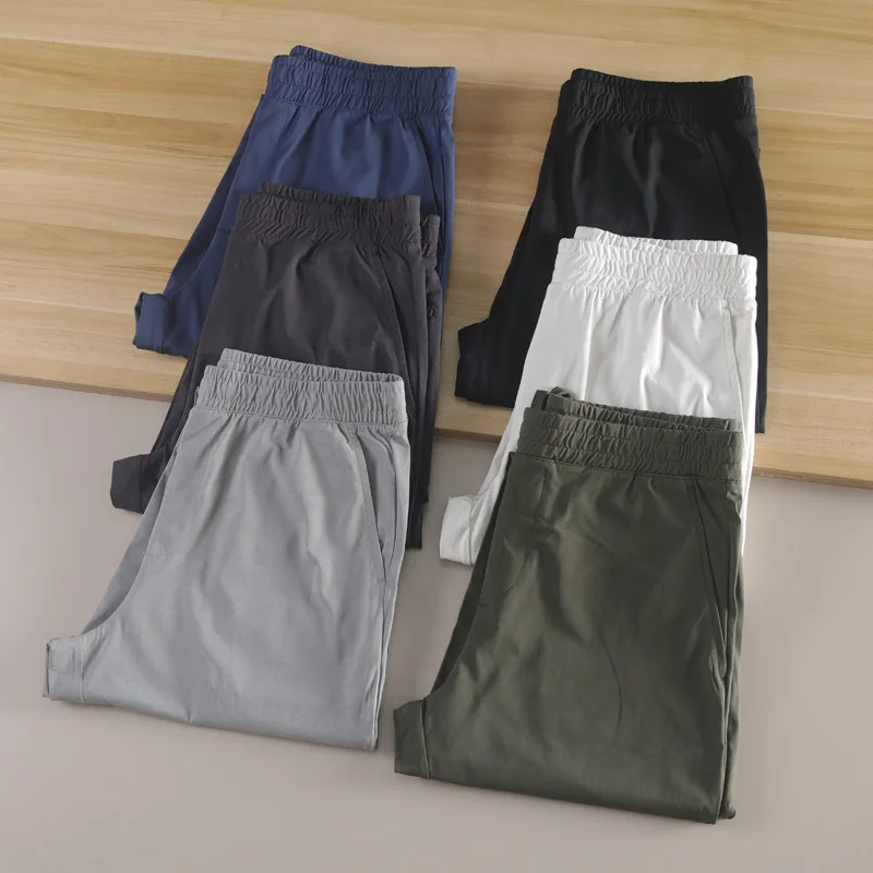 

Мужские высокоэластичные быстросохнущие спортивные брюки, впитывающие пот, модные, прямого кроя, длинные, для города, для молодежи.