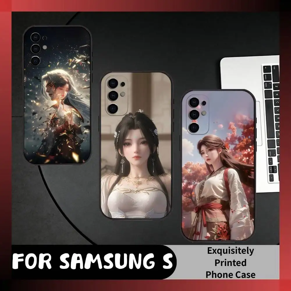 

Wanmei Shijie Fire Fairy and Shi-hao Phone Case For Samsung S25,S24,S21,S22,S23,S20,Ultra,S26,Plus,Fe,Note,5G Black Cover