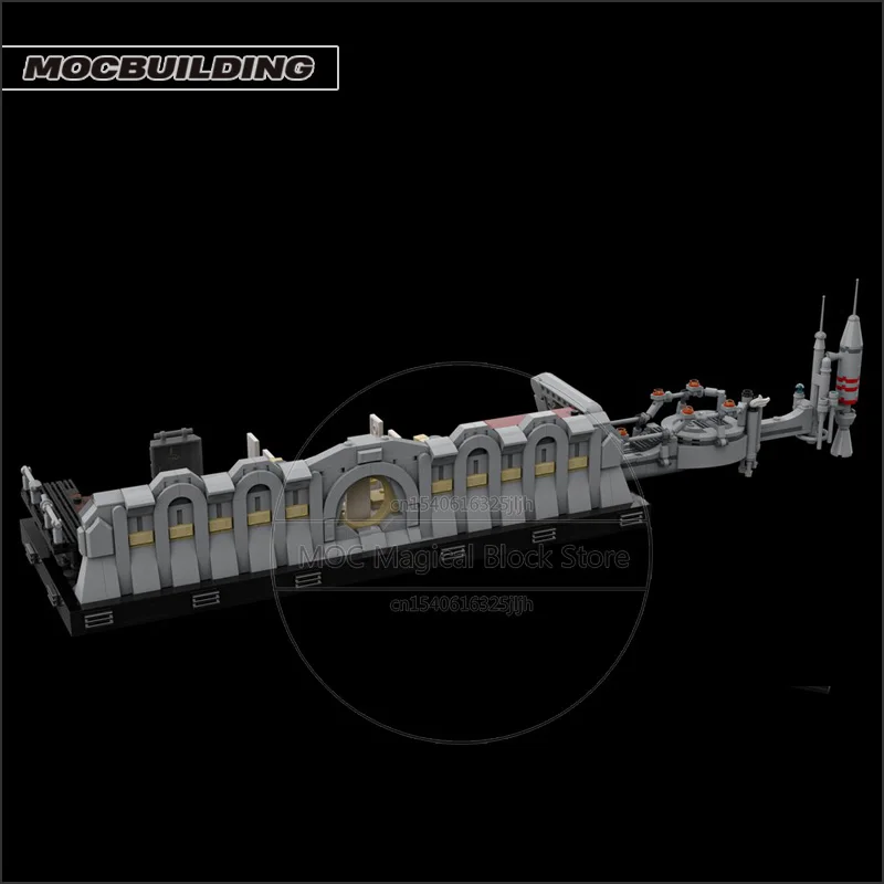 Film MOC Cloud City Remake Diorama Klocki Konstrukcyjne Architektura Technologia Klocki DIY Model do Składania Zabawki Kolekcja Prezenty