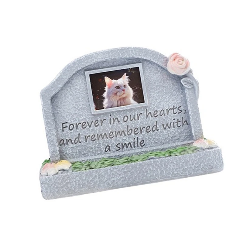 Parola incisa Pet Memorial Lapidi Resina Grave Marker Cane Gatti Lapide Ricordi Monumenti per perdita animali domestici