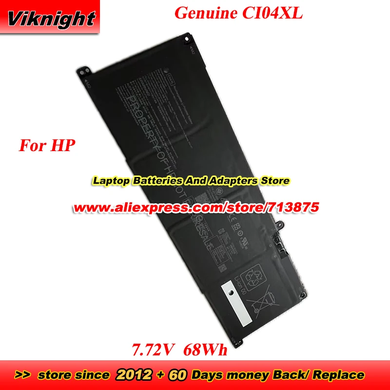 

Оригинальный аккумулятор CI04XL 7,72 В 68 Вт для ноутбука HP OmniBook X Flip 16 P13980-005 P13980-001 P13919-271 CI04068XL-PL TPN-DB2F