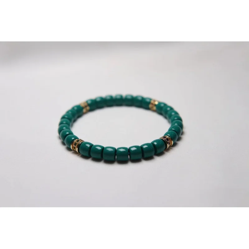 سوار فيروزي مقاس 6.5X5.5 الوزن 14.6 جرام مادة زاوية يا قطع مستقيمة