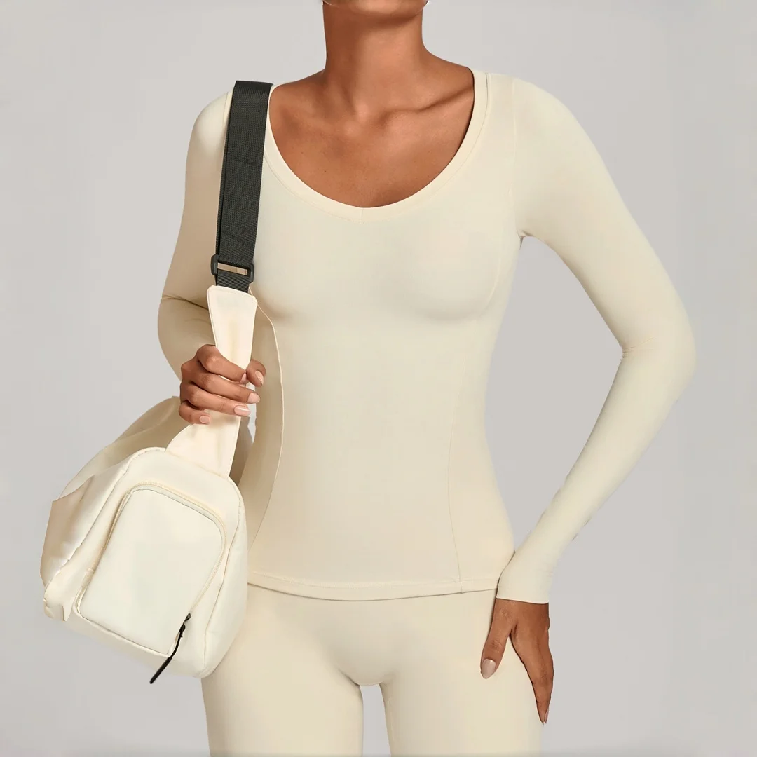 

Осень-зима, спортивная футболка с v-образным вырезом и длинными рукавами для йоги, женская уличная повседневная одежда для бега, танцев, тренировок, спортивные топы для спортзала