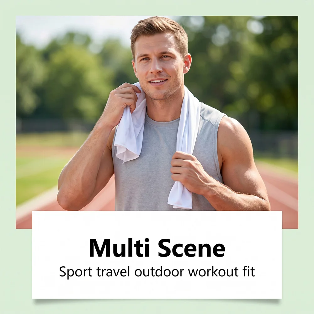 Quick Dry Cooling Towel For Sport,Instants Cool Wrap For Neck Face Breathable Sweat Scarf For Yo-Ga Outdoor Activities view 4