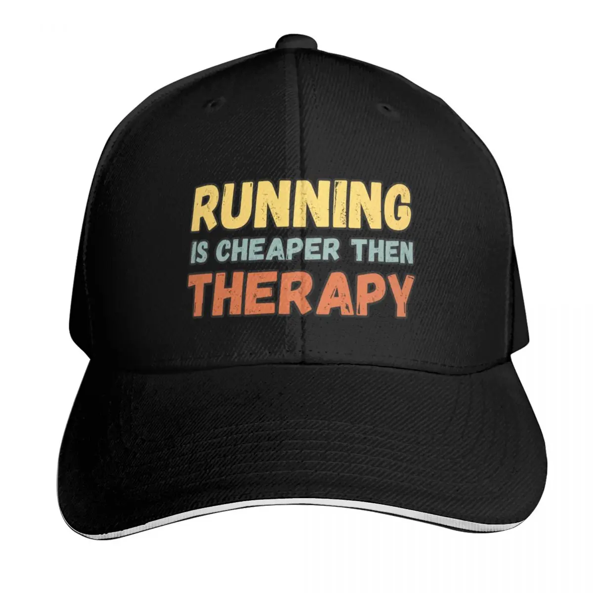 Running is Cheaper Than Therapy Baseball Cap Outdoor Golf Running Hiking Summer Beach Travel Streetwear Hip Hop Trendy