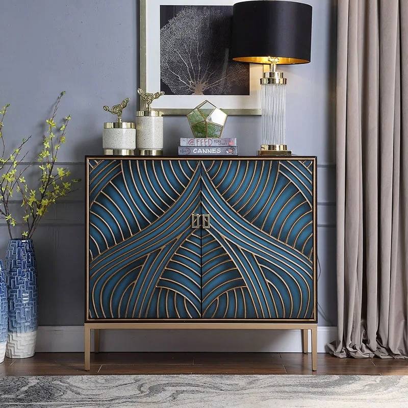 

Entrance cabinet, shoe cabinet, integrated partition cabinet, American home storage locker, living room solid wood decorative