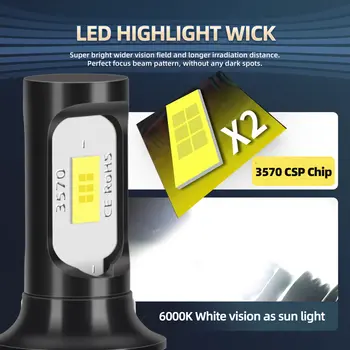 2ks 80W LED mlhová světla pro VW PASSAT B5.5 2000 2001 2002 2003 2004 2005 příslušenství 6000K 20000LM ultra jasné 10 nejlepší prodej Příslušenství pro VW Passat B5 5 - №6