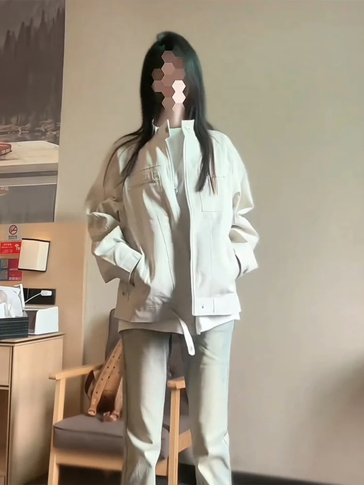 

Винтажная мужская рабочая одежда Harington с воротником-стойкой, джинсовое пальто в американском стиле высокого класса, крутое джинсовое пальто Haome, осенняя мода