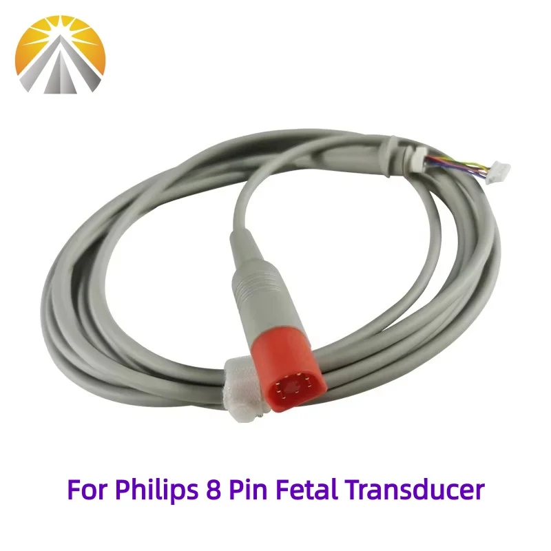 8 دبوس التحقيق إصلاح كابل الطبية الجنين توكو الولايات المتحدة FHR محول NFPHA9020 قابلة لإعادة الاستخدام لشركة فيليبس أفالون M2702A M2703A FM20 FM30 #3