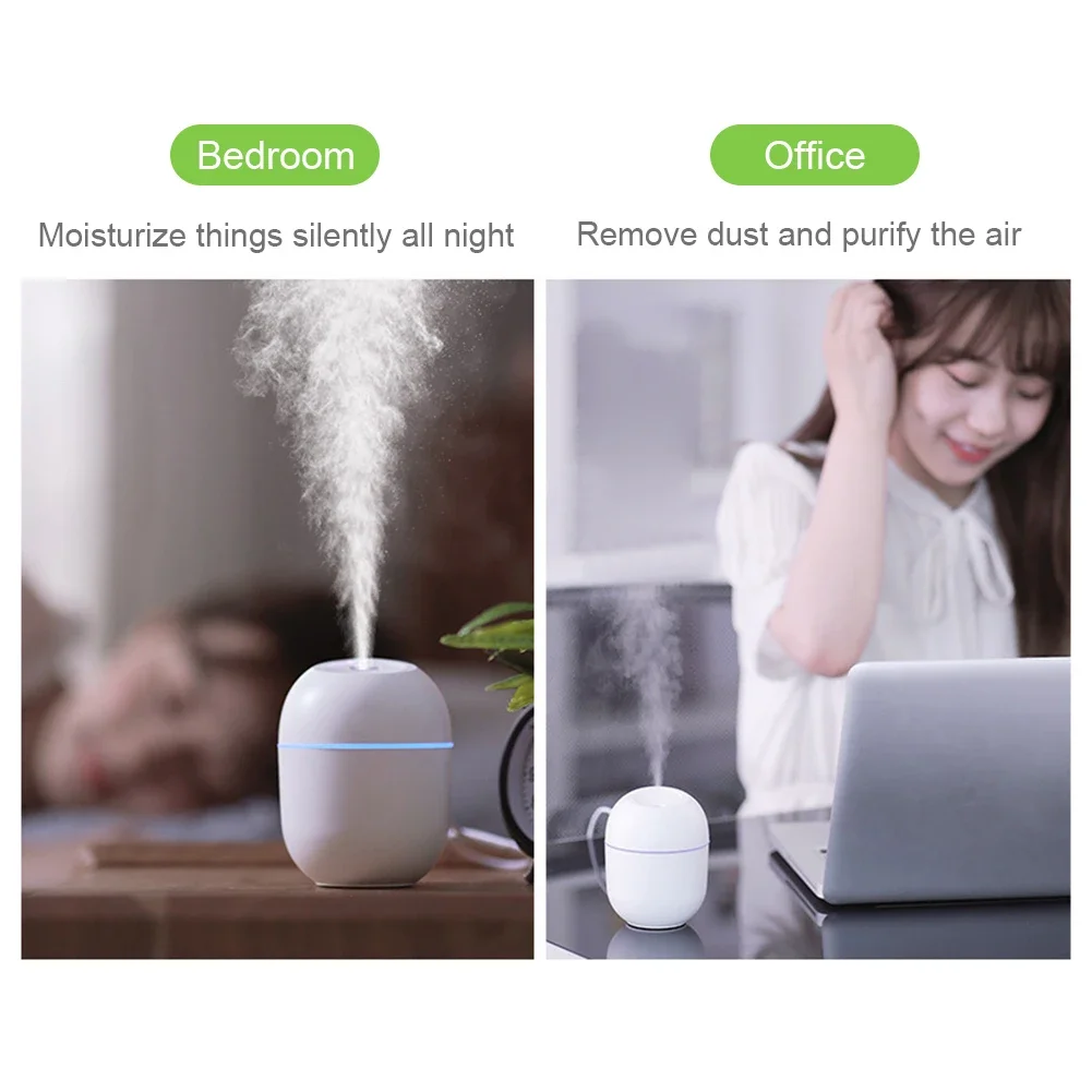 Szellőztet humidifier ledes Környező ligh szp humidifier Aromaterápia Fődolog Beolajoz Diffuzőr USB újratölthető Szellőztet Tisztító