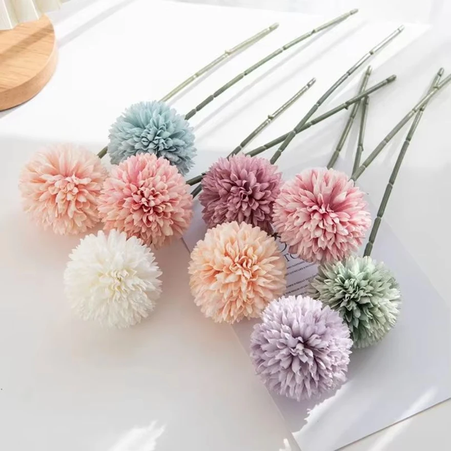 

1/2Pcs Silk Artificial Flowers Hydrangea Chrysanthemum Home Outdoor Garden Wall Wedding Bridal Bouquet Festival Garland DIY Gift