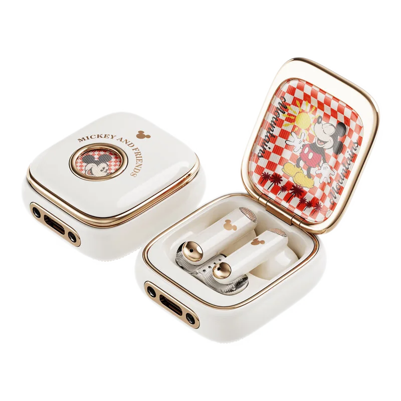 New Mickey Q7 Earbuds Space Capsule HIFI Sound Wireless Earphones Bluetooth in-ear Sports Headset Noise Reduction Long Standby