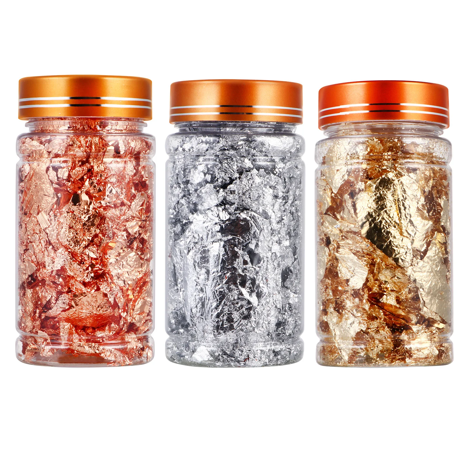 3Pcs Shiny Tin Foil Nail Art Decoration Stickers Women Nail Art Decals for Christmas Halloween DIY Manicures Decoration