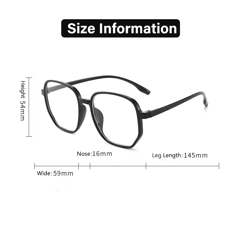 Lekkie Oprawki Okularów Anty-Blue Transparentne Okulary Optyczne Damskie Męskie Kwadratowe Okulary Blokujące Światło Okulary Korekcyjne