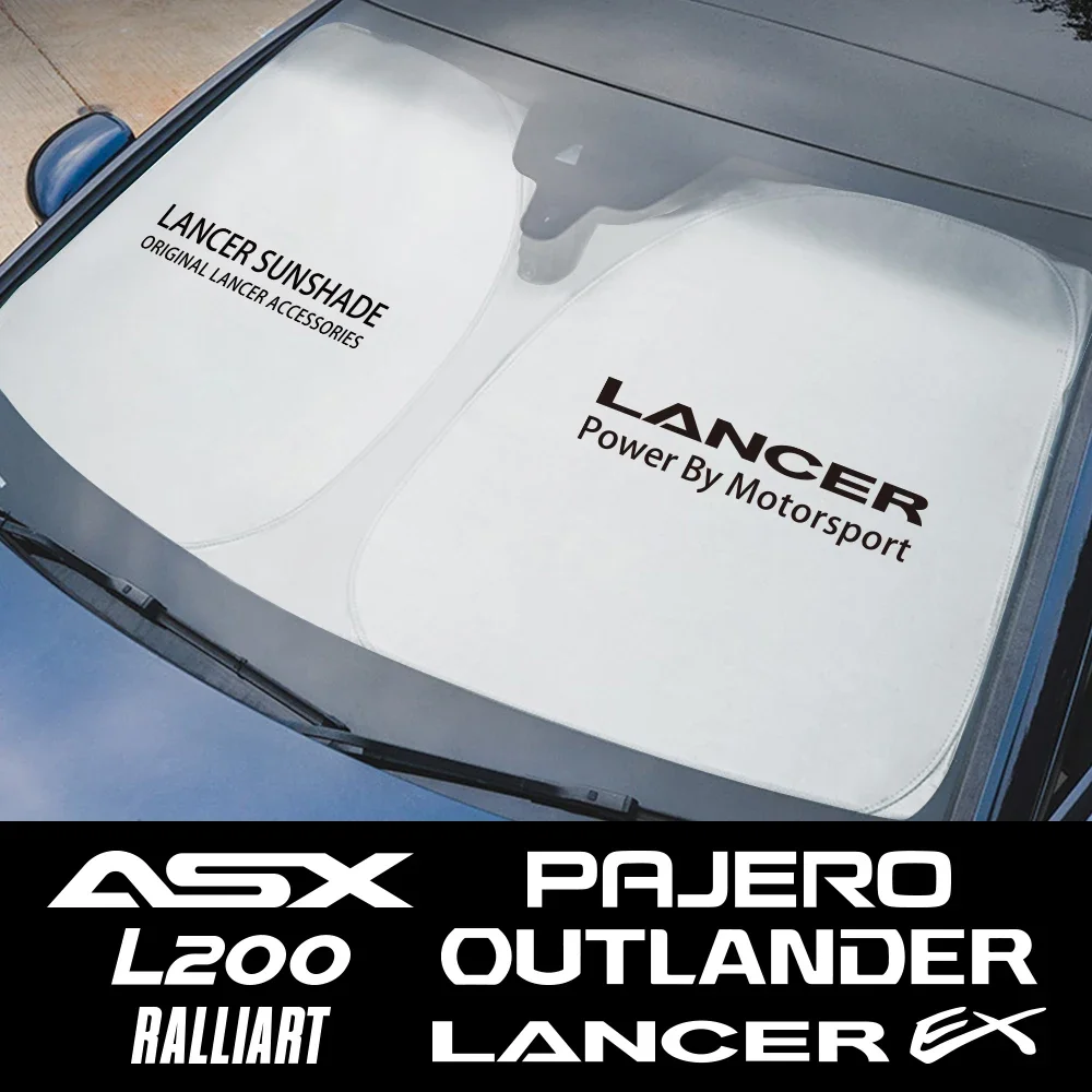 Car Sun Shade Protector Parasol Auto Accessories For Mitsubishi Lancer Outlander Pajero L200 Ralliart ASX Lancer Ex Triton Colt