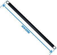 Adjustable Cable Machine Attachment - Biceps/Triceps Rope & Lat Pull Down Bar for Home Gym Weight Training Workout Accessories