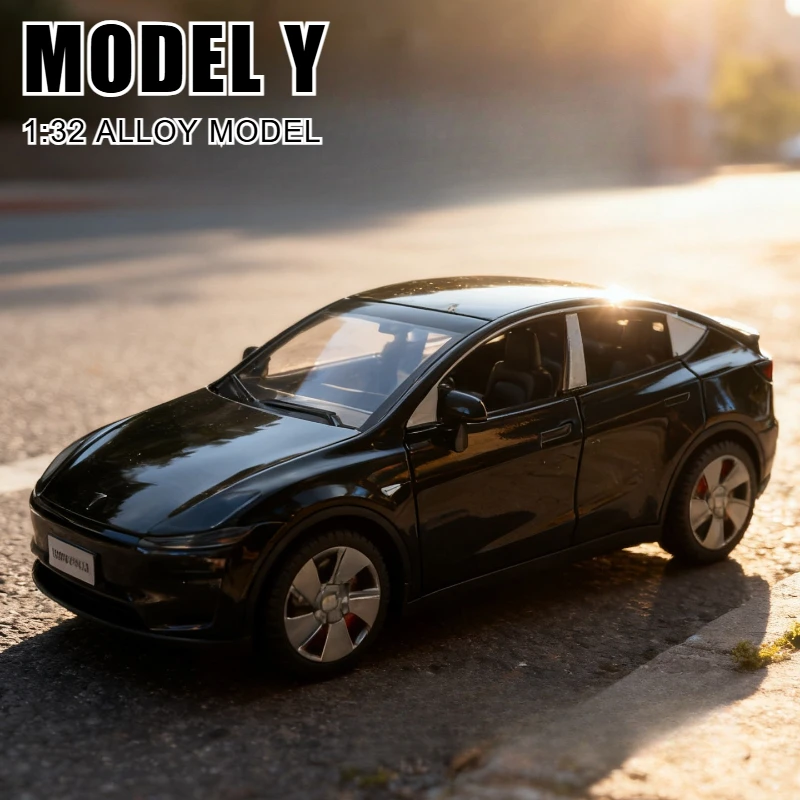 

1:32 New Model Y Alloy Car Model Diecasts Metal Toy Vehicles Car Model Simulation Sound and Light Collection Gift