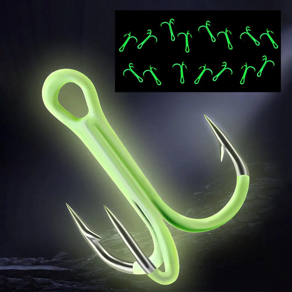 خطاف صيد ثلاثي 5 ألوان شائكة حادة خطاف ثلاثي خطاف صيد ثلاثي شائك من الفولاذ لصيد الأسماك في المياه المالحة والمياه العذبة #3