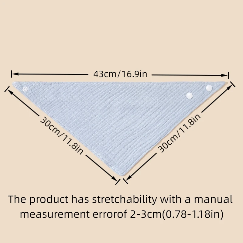 7 قطع من مرايل الأطفال TDHD ناعمة وماصة مع أزرار للإغلاق، ألوان مختلطة، مثالية للرضع والأطفال الصغار، | الصلبة #5