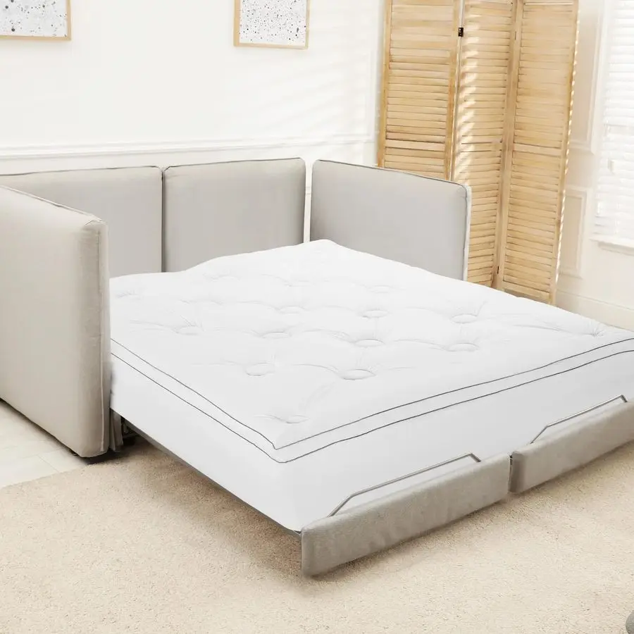 

2 Inch Thick Queen Size Sofa Bed Mattress Protector, 60 x 72 Waterproof Mattress Pad Cover with Deep Pocket, Pull Out Couch Pad