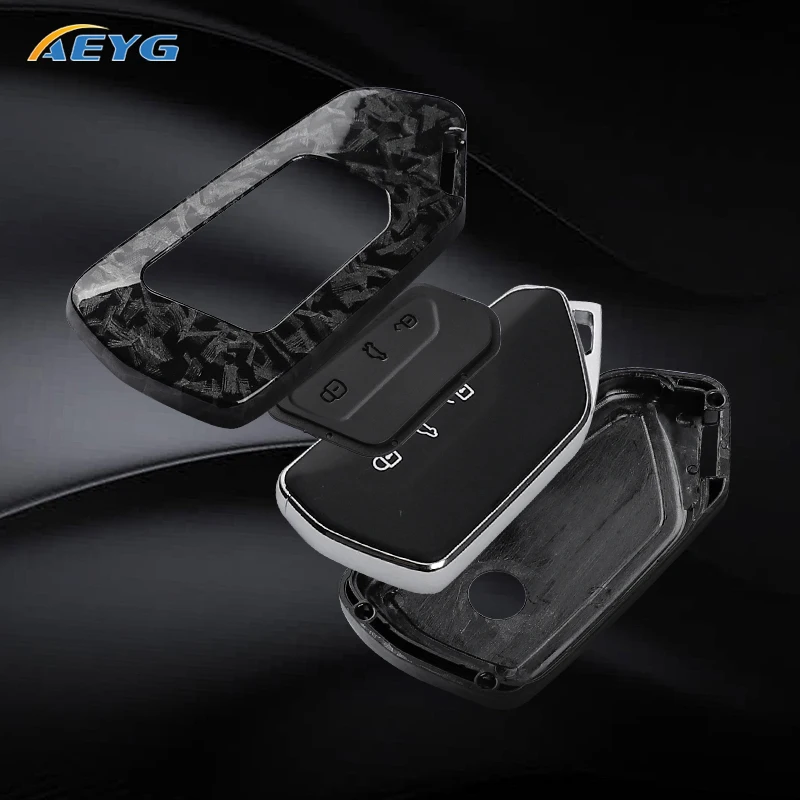 ABS Carbon Fiber Car Key Cover Case Shell For VW Volkswagen Golf 8 MK8 Cupra Skoda Octavia A8 SEAT Leon MK4 Keychain Accessories - view 6