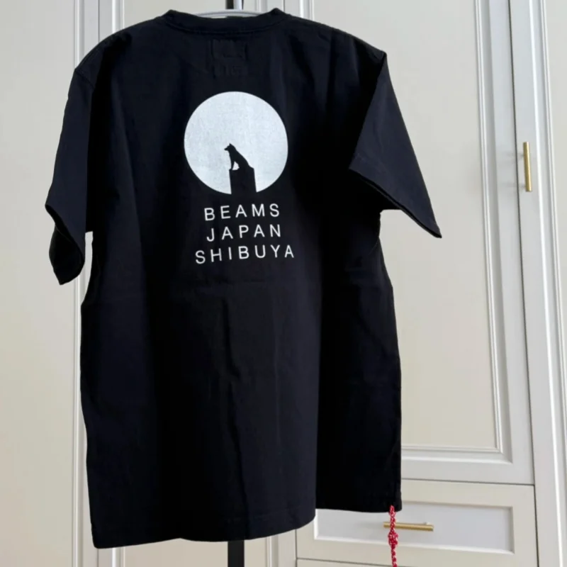 

Высококачественные футболки с двусторонним принтом и лучами, снежная гора, волк, собака, силуэт, короткий рукав, плетение, красная веревка, мужские и женские топы