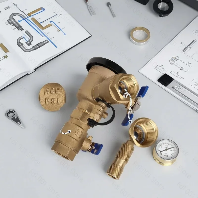 Low Lead Anti-Siphon Pressure Brass Vacuum Breaker Anti-Pressure Vacuum Circuit Breaker Set