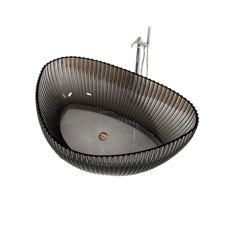 Transparent bathtub, freestanding new model