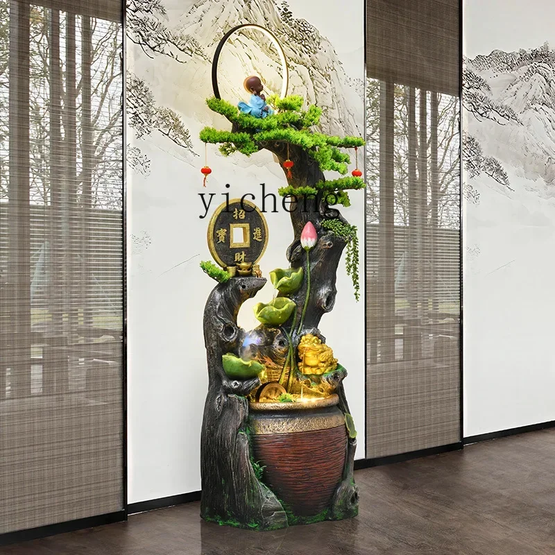 b11-7.1 Water Fountain Living Room Balcony Hallway Interior Decoration Floor Lucky Decoration