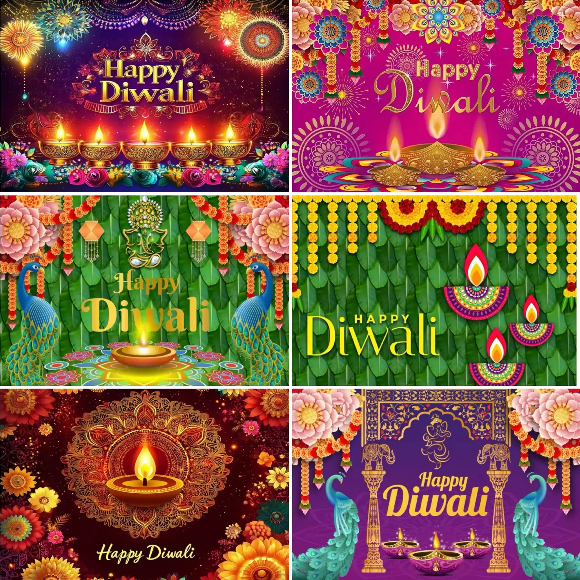 

Indian DiWali Festival Lantern Festival Happy Background Suitable for Festival Celebrations, Family Parties, Photo Decoration