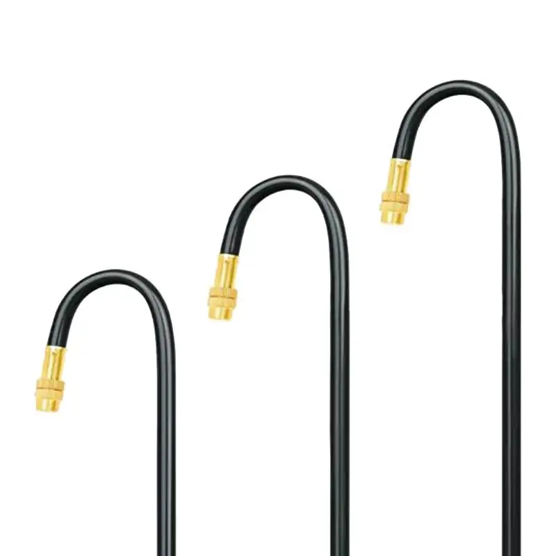 5Pcs 20/30CM 360° Bend Brass Misting Nozzles 8MM Quick Connect Garden Irrigation Auto Watering Adjustable Atomizer Sprayer
