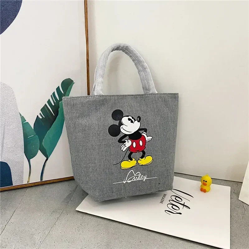 Disney Cartoon Fashion Minnie torebka torba na zakupy o dużej pojemności artykuły podróżne Mickey Mouse Lady płócienna torba na ramię typu crossbody