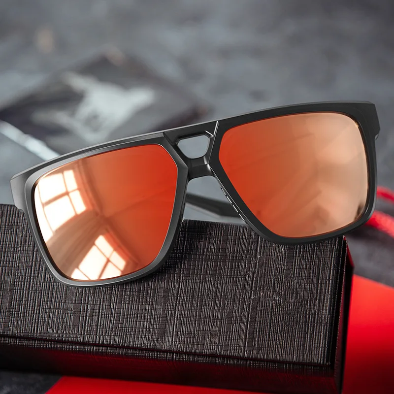

Classic Fashion Polarized Golf Sports Sunglasses Double Bridge Square UV Protection Outdoor Eyewear