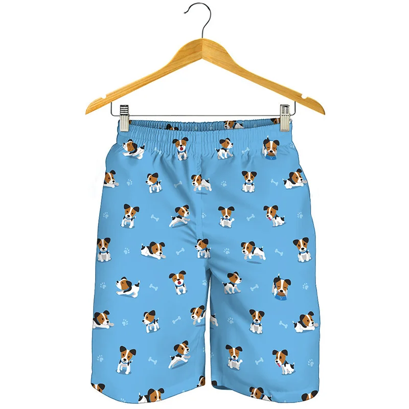 Pantalones cortos con estampado 3D para hombre, bañadores de playa con diseño de Jack Parker Terrier, Animal, perro, tabla de Surf, Verano