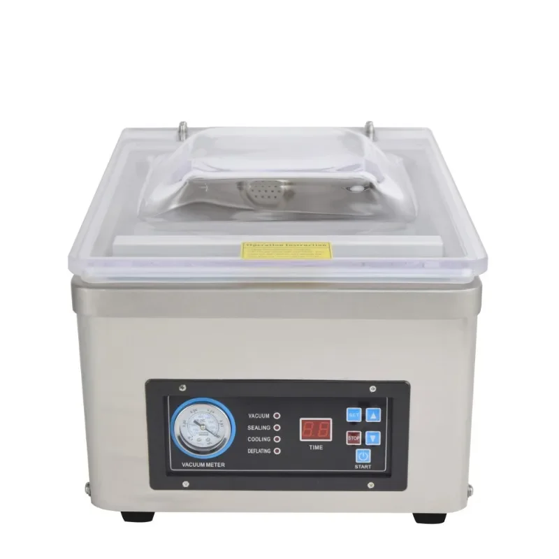 DZ-260D for Food grade stainless steel 304 Single Chamber Vacuum Sealer Packaging Machine