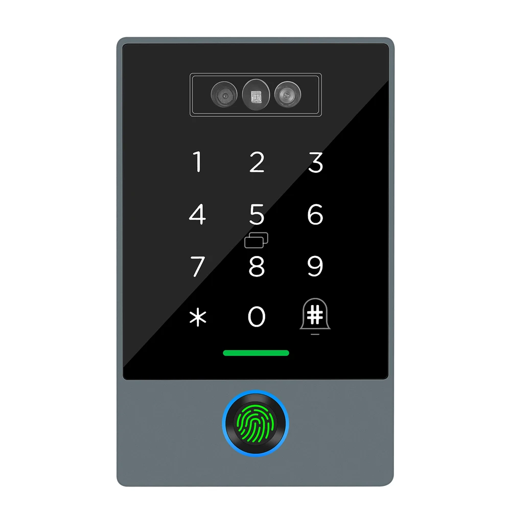 TTLOCK interphone visuel intelligent IP68 étanche carte IC empreinte digitale WiFi reconnaissance faciale Machine de contrôle d'accès sécurité à la maison ​